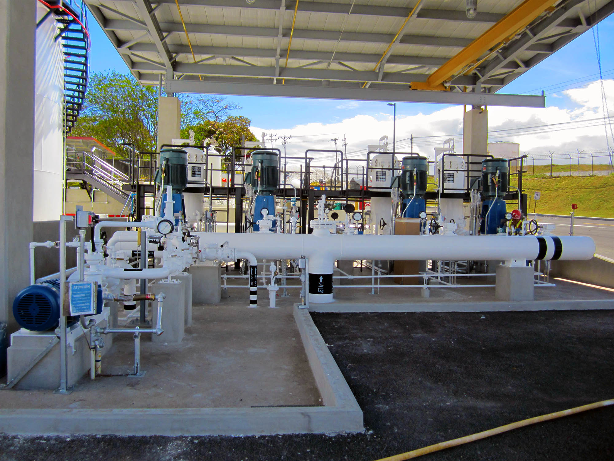 Pump Station with Filter-Separators Viewed from Suction Side